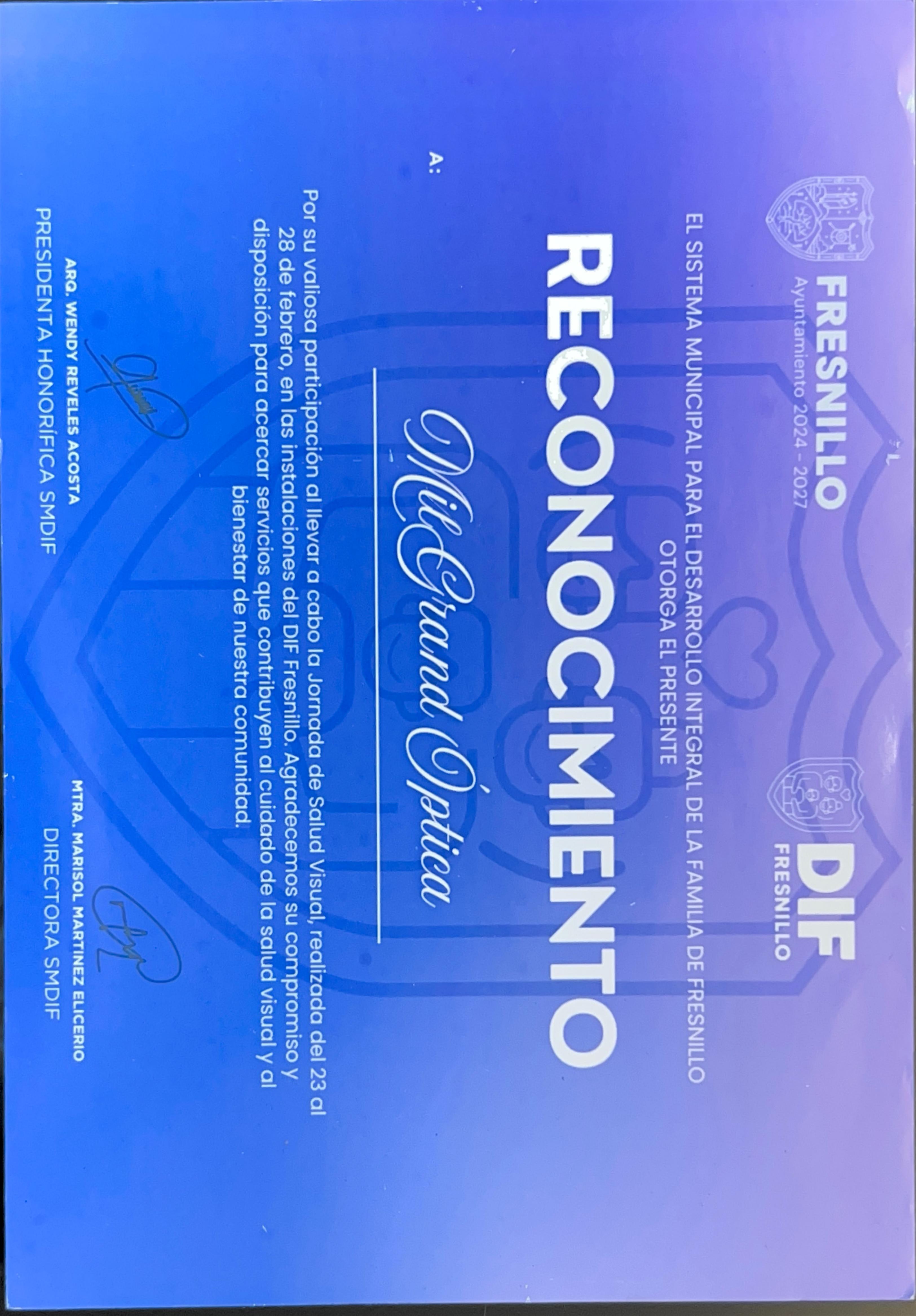 DIF Fresnillo · Reconocimiento Feb 2026